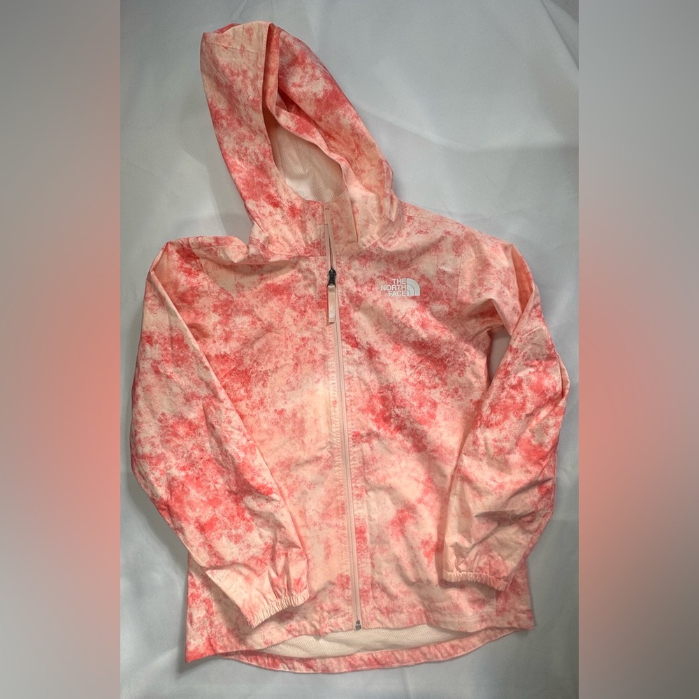 The North Face Girls’ Pink Tie-Dye Windbreaker Jacket Size L/G (14/16)